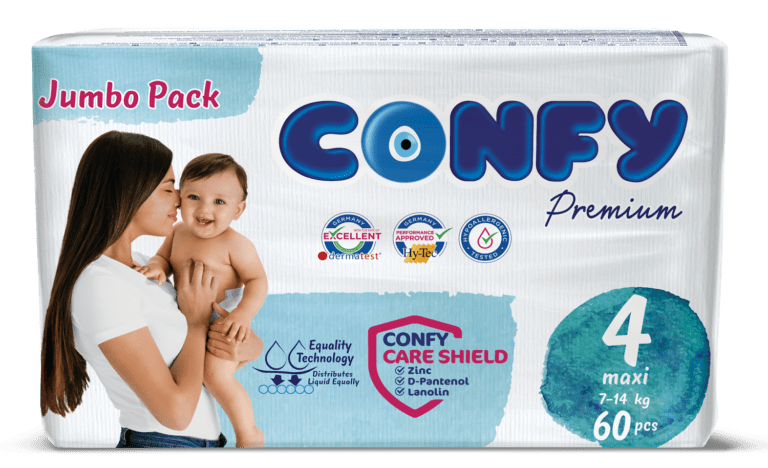 Confy Premium Kinder-Baby Windeln Gr. 1 bis 6  Rundum Auslaufschutz