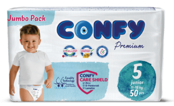 Confy Premium Kinder-Baby Windeln Gr. 1 bis 6  Rundum Auslaufschutz